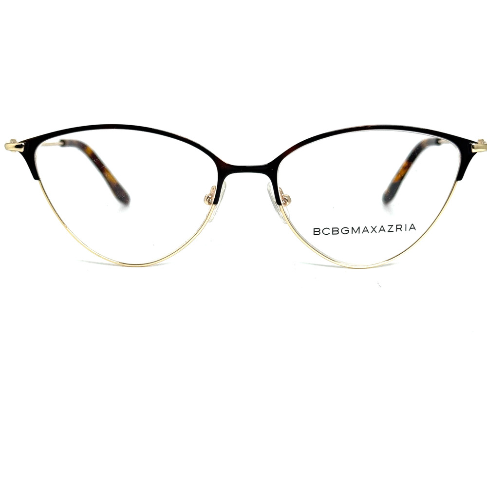 BCBG Maxazria‎ Cat Eye Eyeglasses Frames 54 16 135 Arla Gold Tortoise H17493
